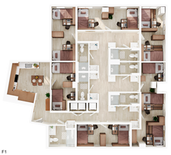 4BR/4BA - D2 Shared floor plan