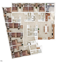 6BR/6BA - F2 Balcony Triple floor plan