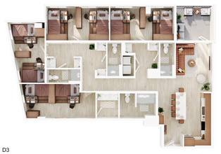 4BR/4BA - D3 Shared floor plan