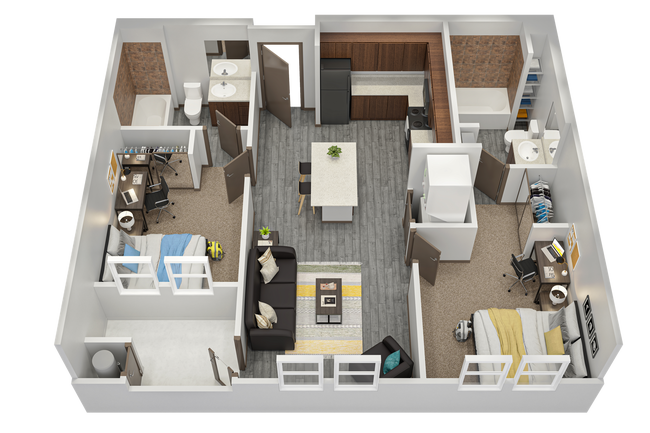 B1 Private floor plan
