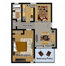 1x1 A74 floor plan