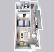 1 Bed, 1 Bath B 1306 1306 floor plan