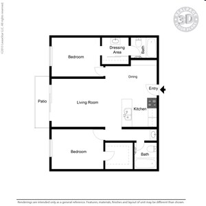 2x2 floor plan