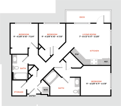 Plan 3B 6233 floor plan