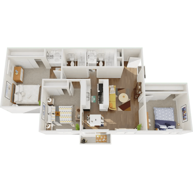 3 Bedroom 2 Bathroom 070 floor plan