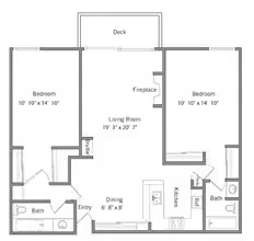 Unit F104 F104 floor plan