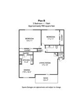 2 Bedroom 48 floor plan