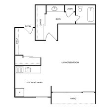 Studio • 1 Bath 311 floor plan