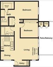 E2 - 2X2 890 UP FP 2208 floor plan