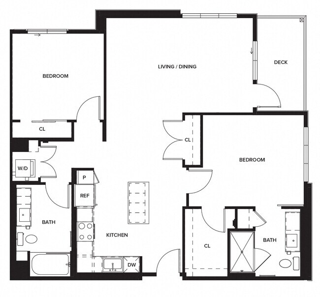 2 x 2 B3 2413 floor plan
