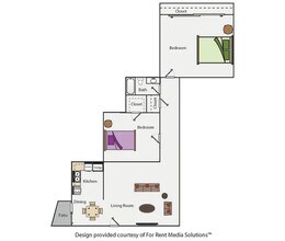 2BD, 1BTH 59RWD floor plan