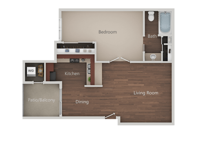 1X1 A 136 floor plan