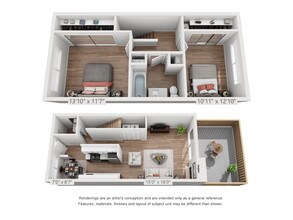 2x1.5 E floor plan