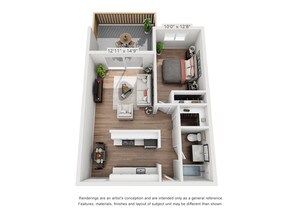 1x1 A 122 122 floor plan