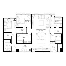 3 Beds • 3 Bath 562 floor plan