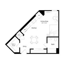 Studio • 1 Bath 181 floor plan