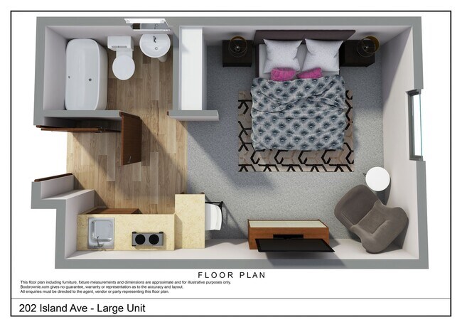 Large Studio floor plan