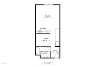 Studio 518 floor plan