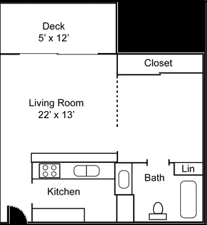studio 4345-01 floor plan