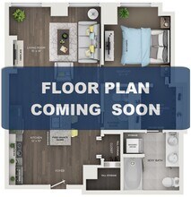 2 beds / 1 bath floor plan