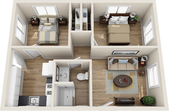 2 bed 1 bath 05 floor plan