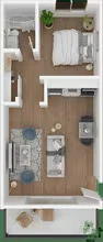 Studio B floor plan