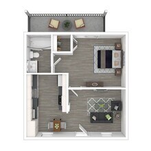 1 Bedroom 1 Bath with Waterfront View 07 floor plan