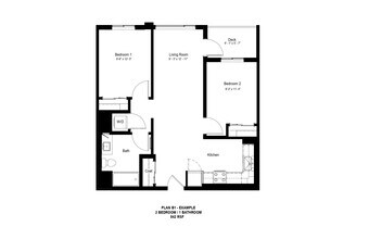 2x1 B AFF 644 floor plan