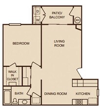 1x1A floor plan