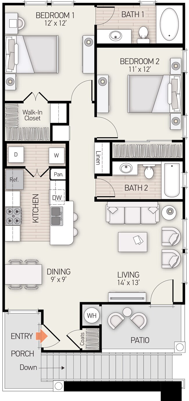 Plan E 201 floor plan