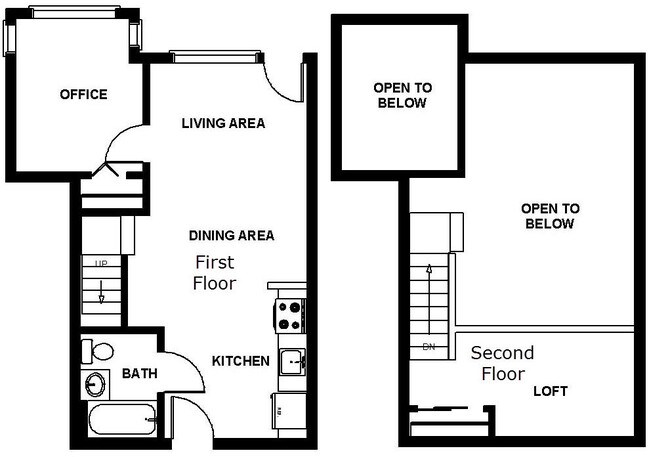 One Bedroom with Loft 409 floor plan