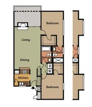 2 Bed 2 Bath G 2034 floor plan