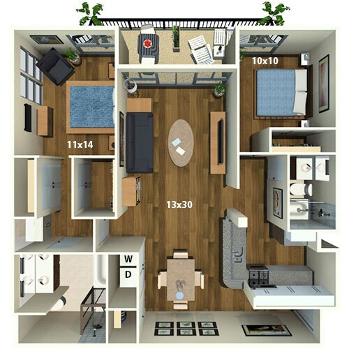 Sunset 100 floor plan