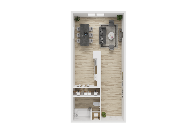 Studio D1 301 floor plan