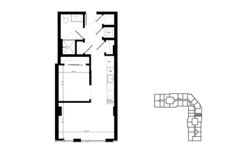 U1 Urban 1 Bedroom 1310 1310 floor plan