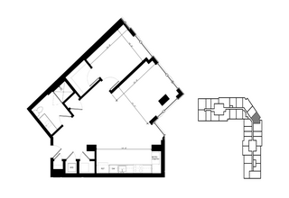 A12 1 Bedroom 0314 floor plan
