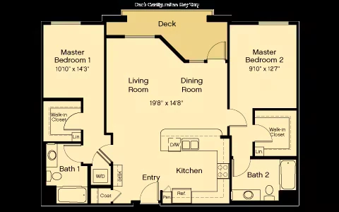 Plan B2 408 floor plan