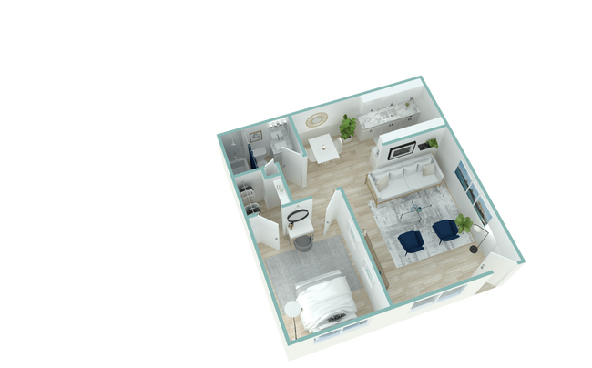 1BD, 1BTH R1 034 floor plan