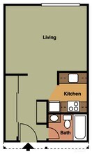 Studio A-312 floor plan