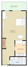 Studio 304 floor plan