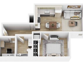 1 Bed • 1 Bath 306 floor plan