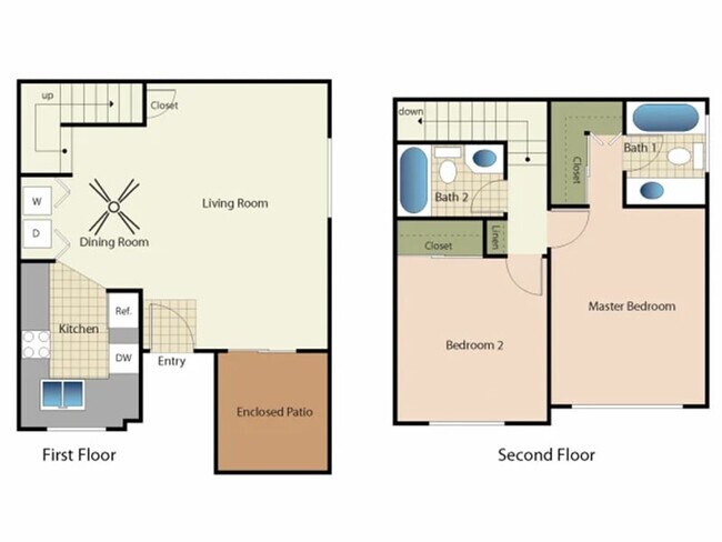 2x2 floor plan