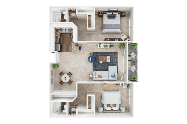 2X2B 3125 floor plan