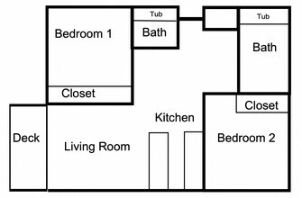 Two Bed - Two Bath 09 floor plan