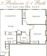 Two Bedroom floor plan