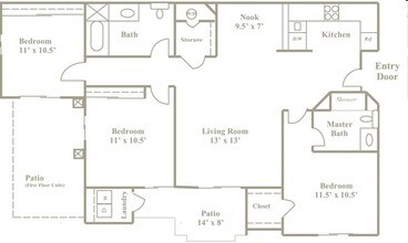 Plan D 2428 floor plan