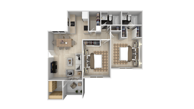 2 Bedroom 2 Bath 426 426 floor plan