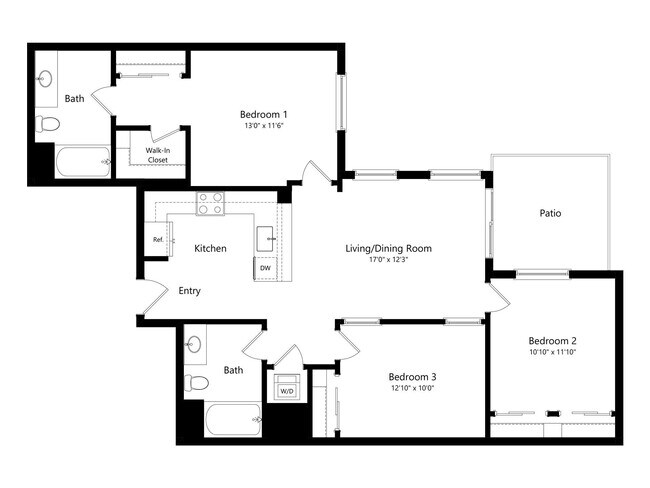 3X2 A floor plan