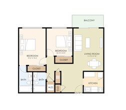 2x2 floor plan