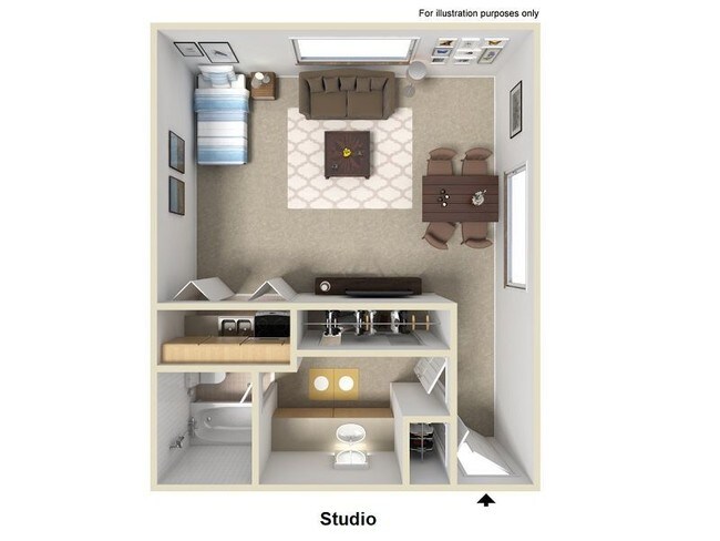 Studio floor plan